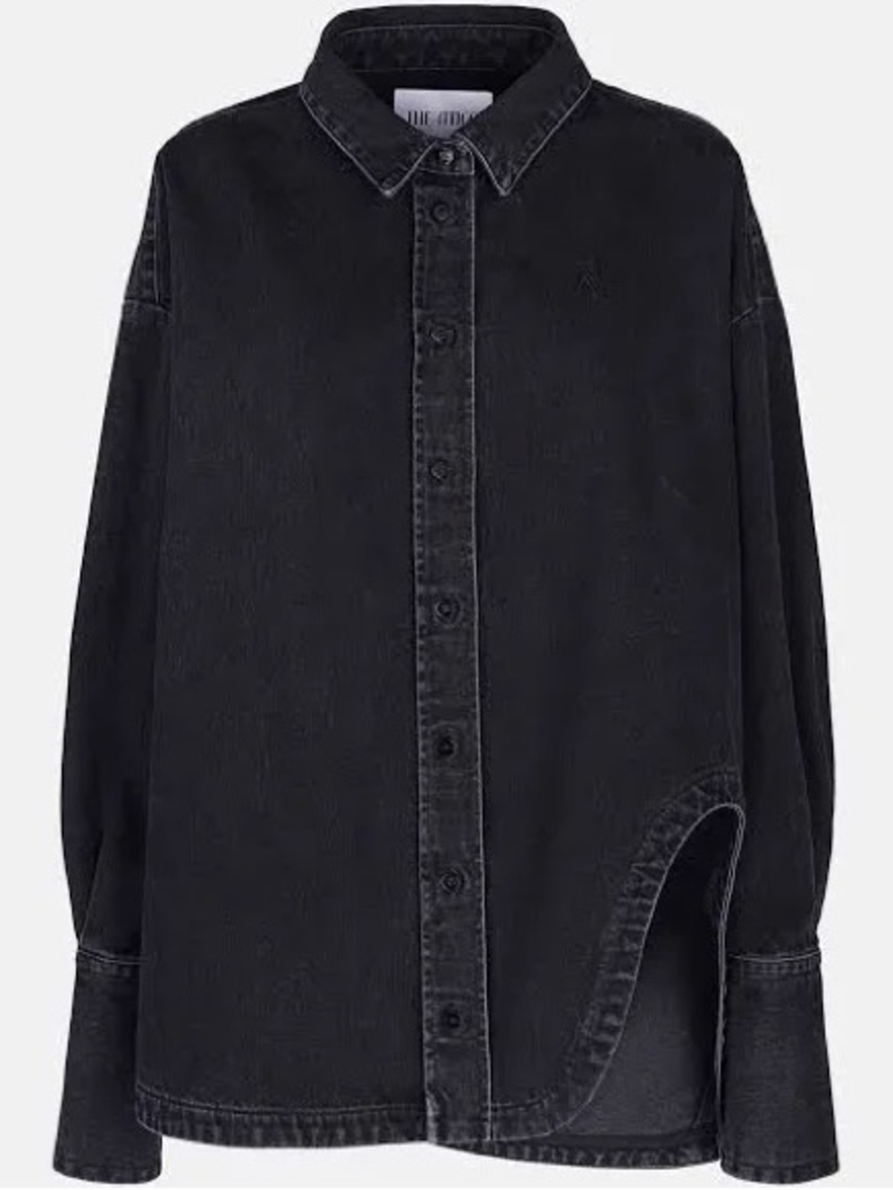 The Attico Diana Shirt - Black Oversized Shirt Jacket